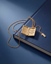 Load image into Gallery viewer, 'A Reader Lives A Thousand Lives' Book Club Locket Pendant
