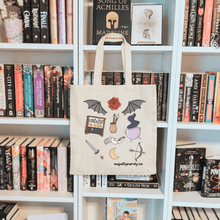 Load image into Gallery viewer, ACOTAR Courts dual sided Sublimated Canvas Tote Bag
