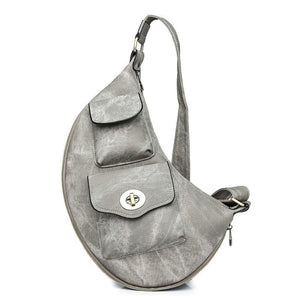 Olivia Hobo Bag - Denim Suede