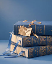 Load image into Gallery viewer, 'A Reader Lives A Thousand Lives' Book Club Locket Pendant
