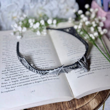 Load image into Gallery viewer, Fantasy dragon crown, 3D printed tiara, lightweight cosplay accessory for adults
