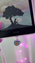 Load image into Gallery viewer, Coffee USB-C Dust Plug, Cup Charm, Hook Clasp, Holographic Finish

