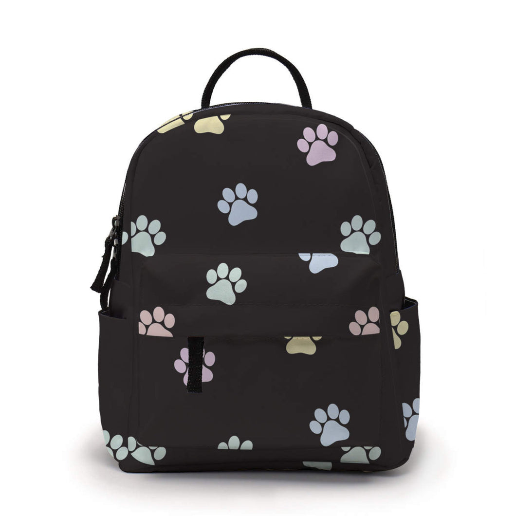 Mini Backpack - Pastel Paw Print