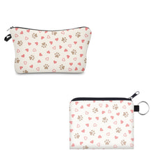 Load image into Gallery viewer, Pouch &amp; Mini Pouch Set - Paw &amp; Heart
