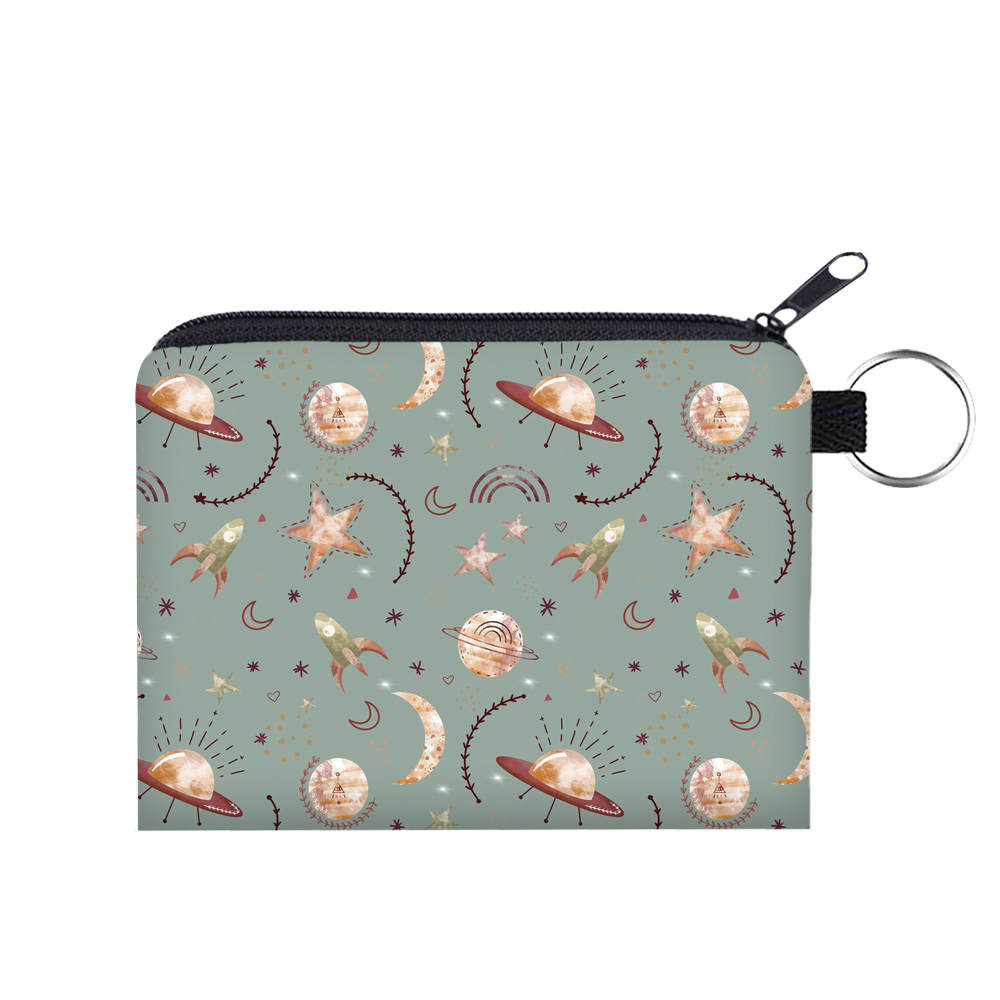 Mini Pouch - Space Beige Teal Green