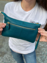 Load image into Gallery viewer, Genuine Leather Clutch Crossbody

