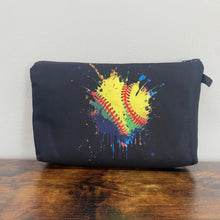 Load image into Gallery viewer, Pouch - Softball Burst Splatter Drip

