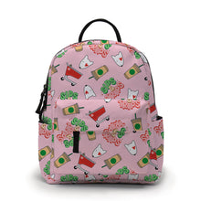 Load image into Gallery viewer, Mini Backpack - Sips &amp; Trips Pink
