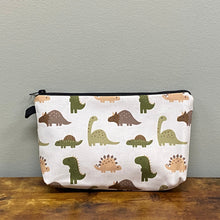 Load image into Gallery viewer, Pouch - Dino Green &amp; Brown
