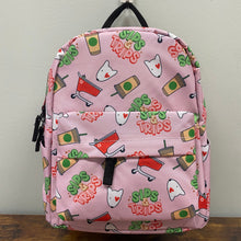 Load image into Gallery viewer, Mini Backpack - Sips &amp; Trips Pink
