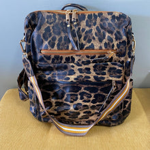 Load image into Gallery viewer, Brooke Backpack - Brown Animal Print
