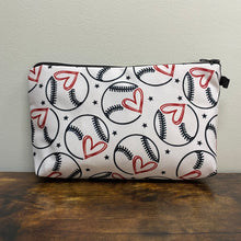 Load image into Gallery viewer, Pouch - Baseball Heart

