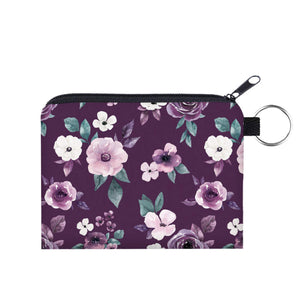 Mini Pouch - Floral Purple