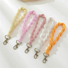 Load image into Gallery viewer, Keychain - Macrame Bracelet - Twisted Solid
