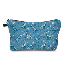 Load image into Gallery viewer, Pouch - Dino Skeleton Blue
