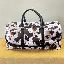 Load image into Gallery viewer, The Weekender Duffle Bag - Brown Cow

