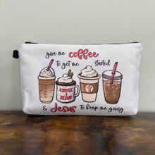 Load image into Gallery viewer, Pouch - Religious, Coffee &amp; Jesus
