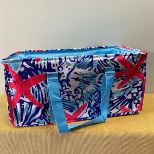 Rectangle Utility Tote - Abstract Giraffe