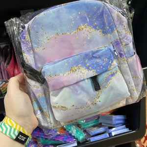 Mini Backpack - Purple Sparkle Waves