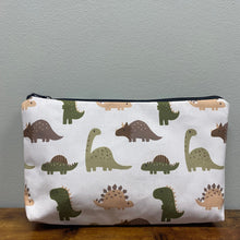 Load image into Gallery viewer, Pouch - Dino Green &amp; Brown
