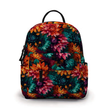 Load image into Gallery viewer, Mini Backpack - Floral Orange Teal Pink

