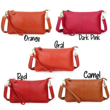 Load image into Gallery viewer, Genuine Leather Clutch Crossbody
