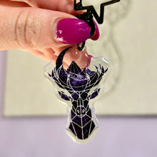 Load image into Gallery viewer, MAASiverse Symbols Sparkle Keychain Dual Sided Hook Clasp Keychain
