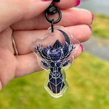 Load image into Gallery viewer, MAASiverse Symbols Sparkle Keychain Dual Sided Hook Clasp Keychain
