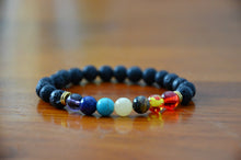 Load image into Gallery viewer, Multi-Colored Lava Stone Diffuser Bracelets - Oily BlendsMulti-Colored Lava Stone Diffuser Bracelets
