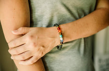 Load image into Gallery viewer, Multi-Colored Lava Stone Diffuser Bracelets - Oily BlendsMulti-Colored Lava Stone Diffuser Bracelets
