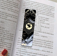Load image into Gallery viewer, Onyx Storm Inspired Metal Bookmark
