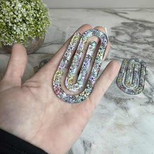 Load image into Gallery viewer, Jumbo Paperclip - Pastel Floral
