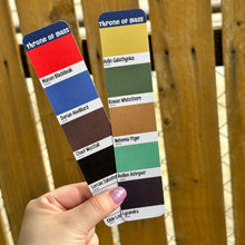 Load image into Gallery viewer, Throne of Glass Character Colors Cardstock Bookmark
