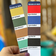 Load image into Gallery viewer, Throne of Glass Character Colors Cardstock Bookmark
