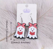 Load image into Gallery viewer, Ghosty Reader Earrings/Keychain
