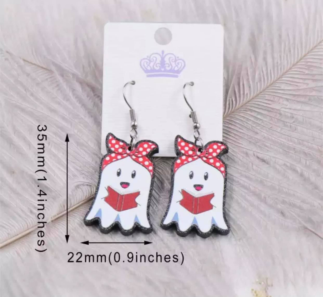 Ghosty Reader Earrings/Keychain