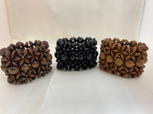 Wood Bead Stretch Bracelets