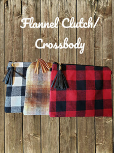Flannel Clutch/Crossbody Bag
