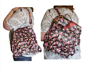 Floral Guitar-Strap Backpack