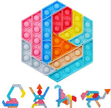 Load image into Gallery viewer, Hexagon Puzzle Fidget Popper Toy!
