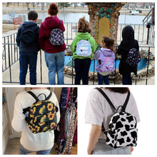 Load image into Gallery viewer, Mini Backpack - Pastel Paw Print
