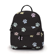 Load image into Gallery viewer, Mini Backpack - Pastel Paw Print
