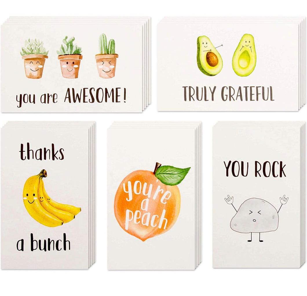 Greeting Card - Cactus, Avocado & More