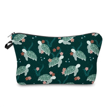 Load image into Gallery viewer, Pouch - Turtle, Green Floral
