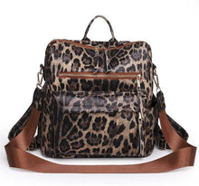 Load image into Gallery viewer, The Brooke Backpack - Darker Brown Leopard
