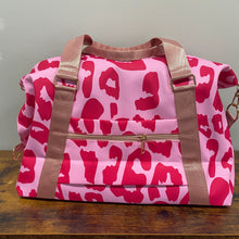 Load image into Gallery viewer, Weekender Duffle - Pink on Pink Animal Print
