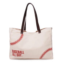 Load image into Gallery viewer, Softball Canvas Tote - All Day
