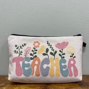 Pouch - Teacher Flowers