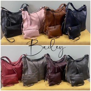 Bailey Handbag & Clutch - 2 Piece Set