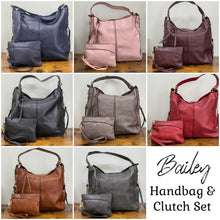 Load image into Gallery viewer, Bailey Handbag &amp; Clutch - 2 Piece Set

